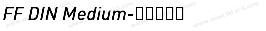 FF DIN Medium字体转换